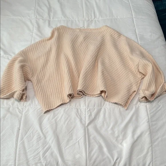 Free People Cream Textured Knit Top - Picture 5 of 5